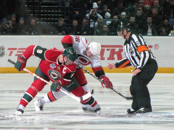 NHL_2010_Face_Off_Hurricanes_@_Wild_in_Helsinki